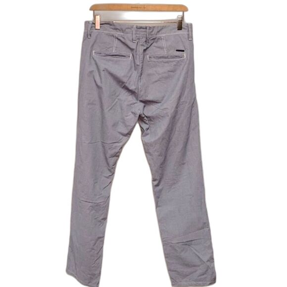 Mac Jeans Lenny Gray Blue Slim Fit Flat Front Chino Style Jeans Size 33/34 - Picture 4 of 15